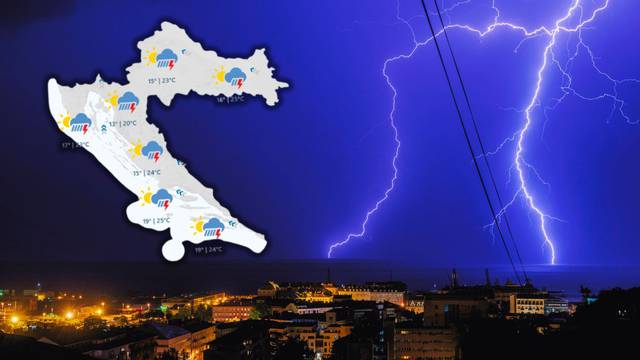 Meteoalarmi oglašeni za cijelu Hrvatsku: Stiže grmljavinsko nevrijeme, moguća oštećenja!