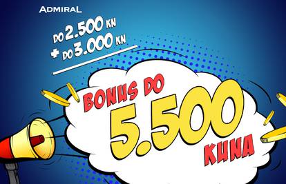 Admiral u rođendanskom mjesecu daje do 5.500 kuna bonusa!