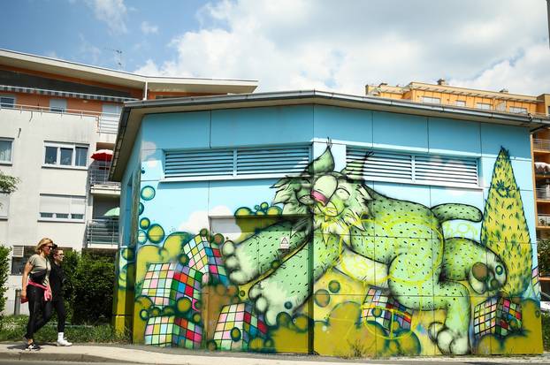 Zagreb: Mural risa osvanuo na trafostanici 