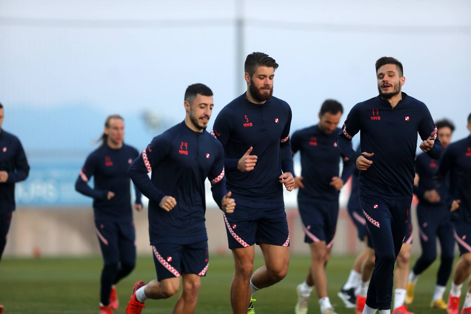 Rijeka: Trening Hrvatske nogometne reprezentacije na stadionu Rujevica