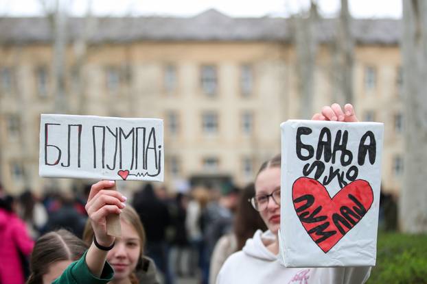 Studenti iz Banja Luke dali podršku kolegama iz Srbije