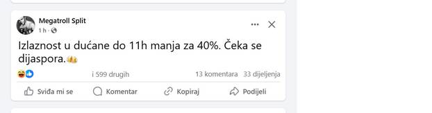 FOTO Internet pun memova o bojkotu! 'Izlaznost u trgovine manja 40%. Čeka se dijaspora'