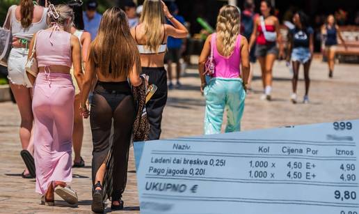 Slovenac slikao račun iz Vodica. Dva soka platio je skoro 10 €: 'Pa u Ljubljani su ti takve cijene'