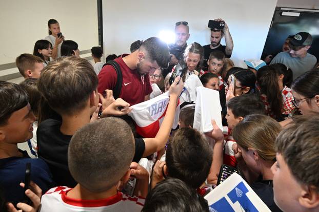 Velika Gorica: Do?ek hrvatske nogometne reprezentacije