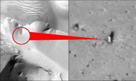 Svemirci na Marsu izgradili veliki pravokutni objekt?