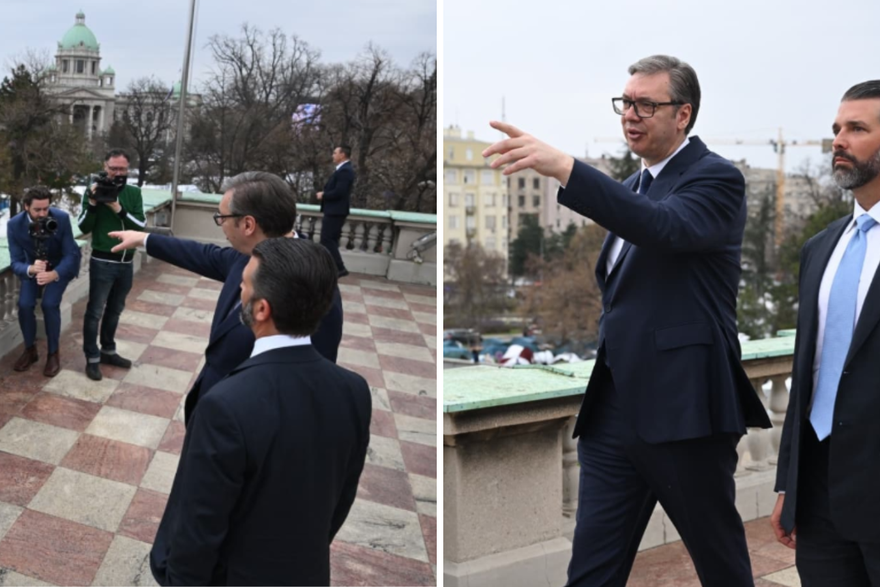 Vučića posjetio sin Trumpa: 'Pokazao sam mu predivan pogled na Beograd...'