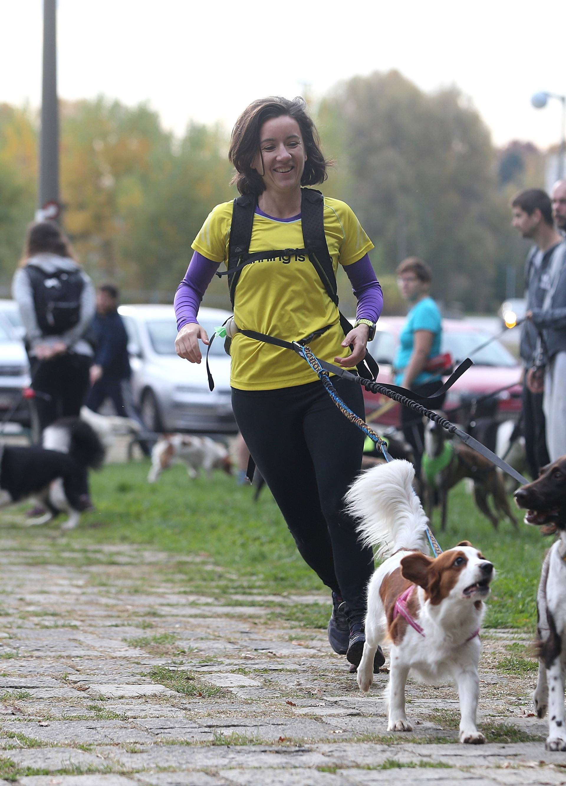 Zagreb: Na Dotrščini organizirana utrka s psima Canicross