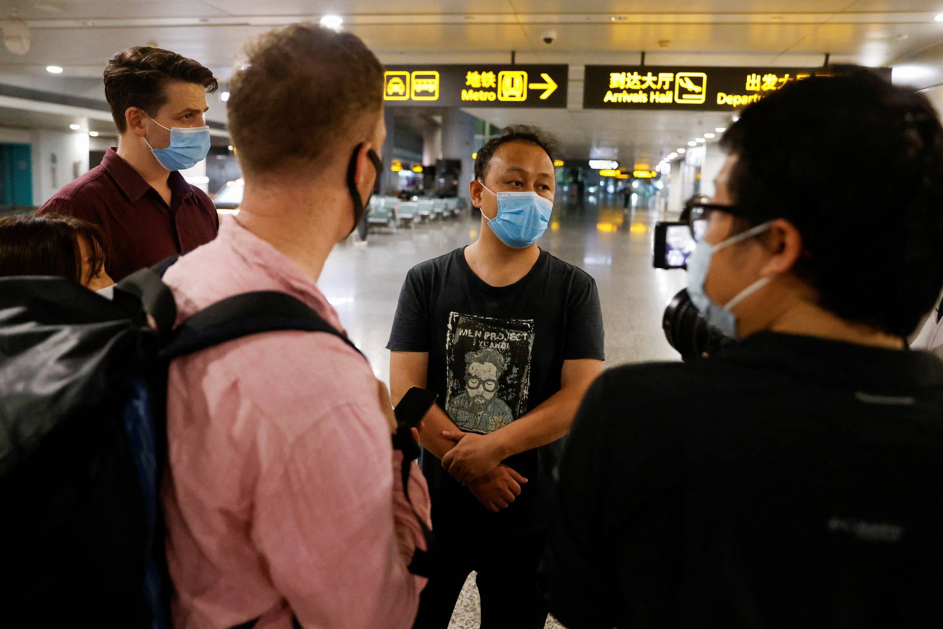 Relatives of the passengers of the China Eastern Airlines Boeing 737-800 plane that crashed in Wuzhou wait for news