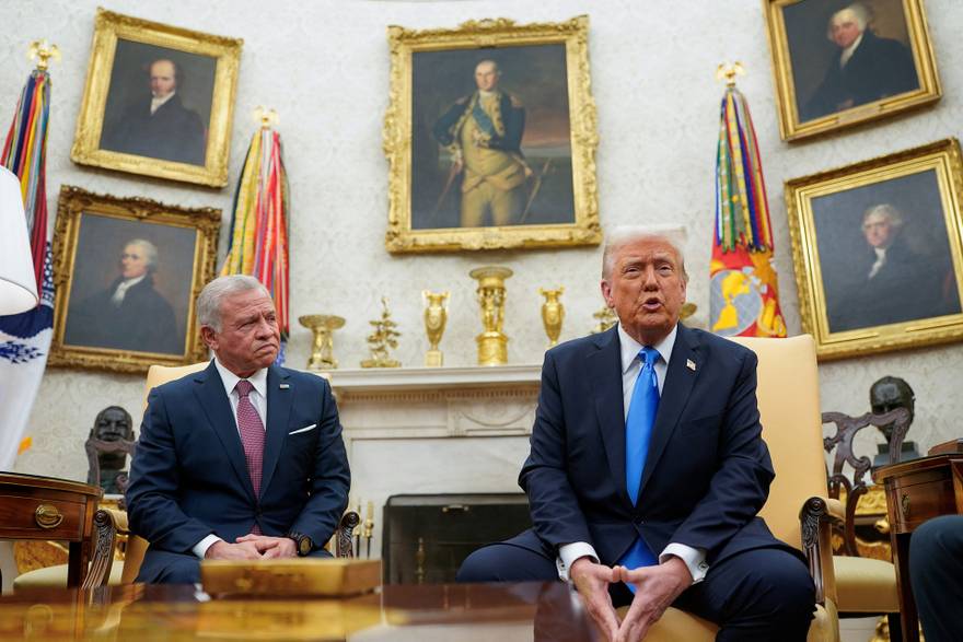 Trump se sastao s jordanskim kraljem, ponavlja plan preuzimanja Gaze