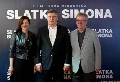 Zoran Milanović na svečanu premijeru filma 'Slatka Simona' došao u pratnji supruge Sanje