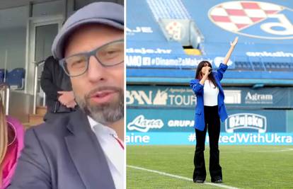 VIDEO Bivši trener Dinama sa suprugom zapjevao ukrajinsku himnu uoči 'utakmice za mir'