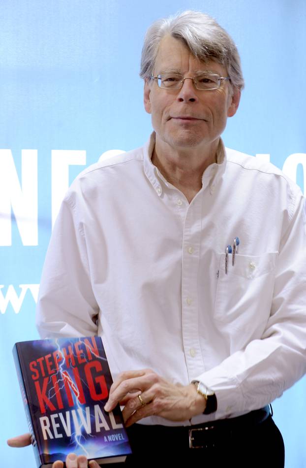 Stephen King Signs Copies of New Book "Revival" - New York City