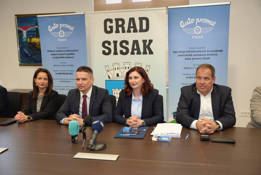 Sisak će dobiti 12 autobusa na alternativni pogon. Izgradit će i cijelu infrastrukturu punionica