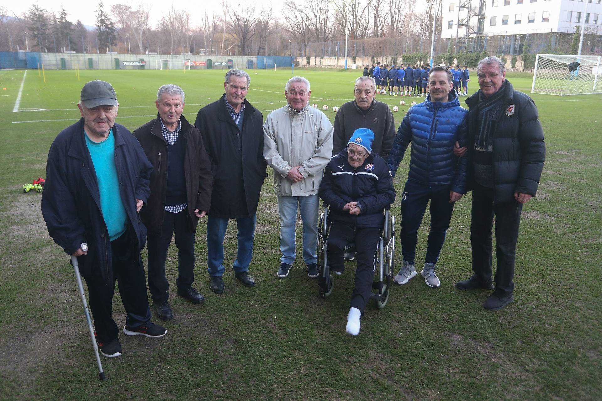 Zagreb: Nogometne legende posjetile igrače GNK Dinamo