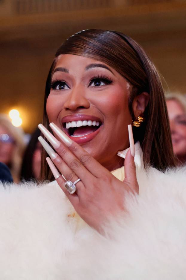 U.S. President Donald Trump attends the U.S. Treasury Department's Trump Accounts Summit, in Washington