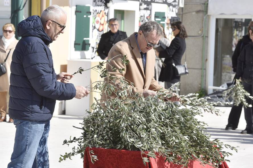 Vodice: Blagoslov maslinovih grančica na blagdan Cvjetnice