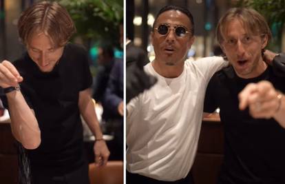 VIDEO Modrić večerao kod Salt Baea u Dubaiju: Solio odrezak pa ponavljao jednu riječ...