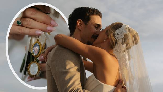 FOTO Nove fotke vjenčanja Kaje i Šime Vrsaljka otkrile emotivnu priču: 'Tata, uvijek ćeš biti tu...'