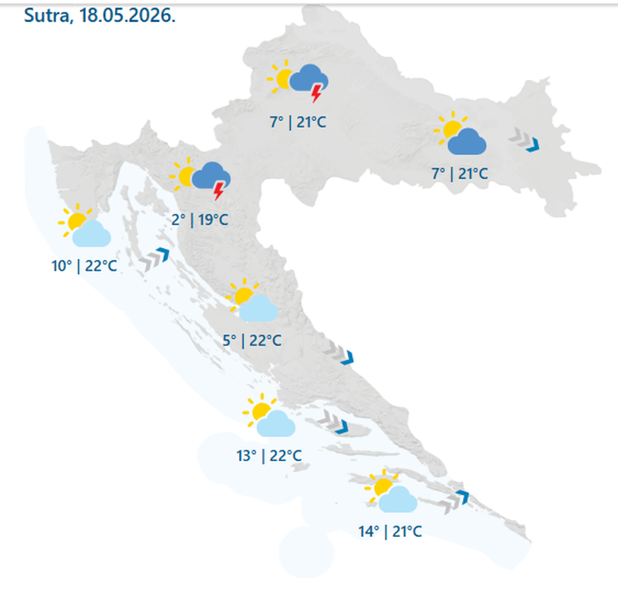 Čeka nas prevrtljivi tjedan, u utorak stižu novi pljuskovi?