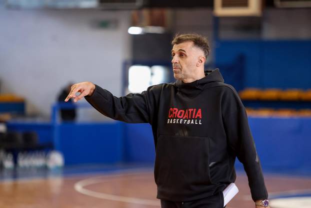 Zadar: Trening košarkaške reprezentacije u Jazinama
