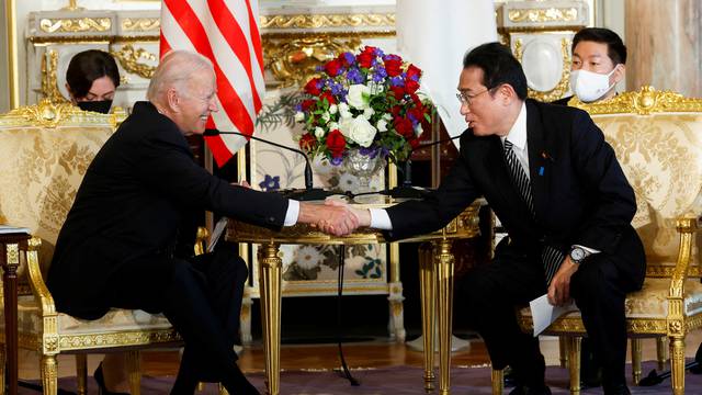 Japanese PM Kishida meets U.S. President Biden, in Tokyo