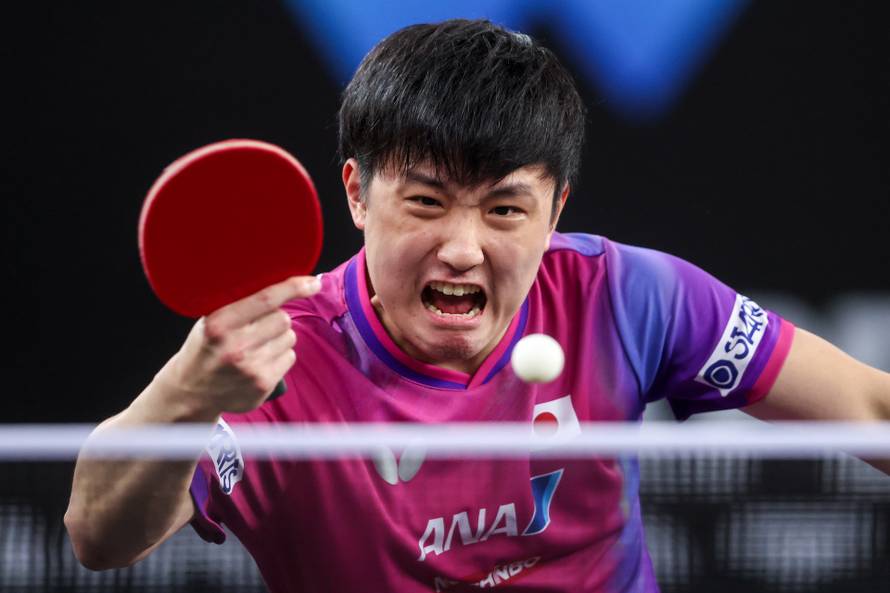 WTT Contender Zagreb 2025., finale muški, Tomokazu Harimoto, Japan - Chen Yuanyu, Kina.