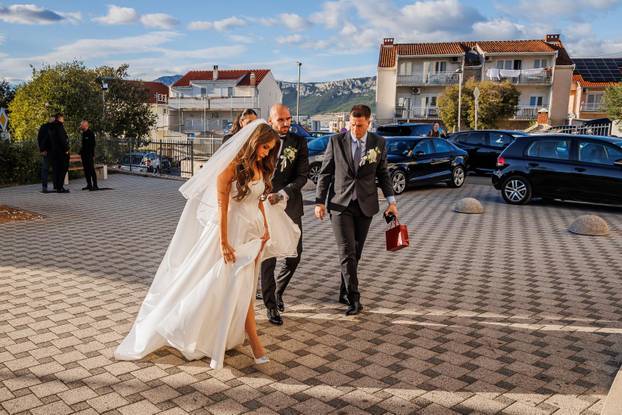 Split: Vjenčanje Hajdukovog nogometaša Anthonyja Kalika i Ivone Glavaš