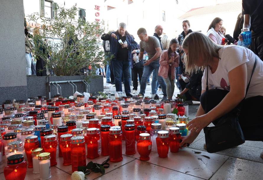 Drniš: Mirno okupljanje,prosvjed i molitva za ubijenog Luku Milovca