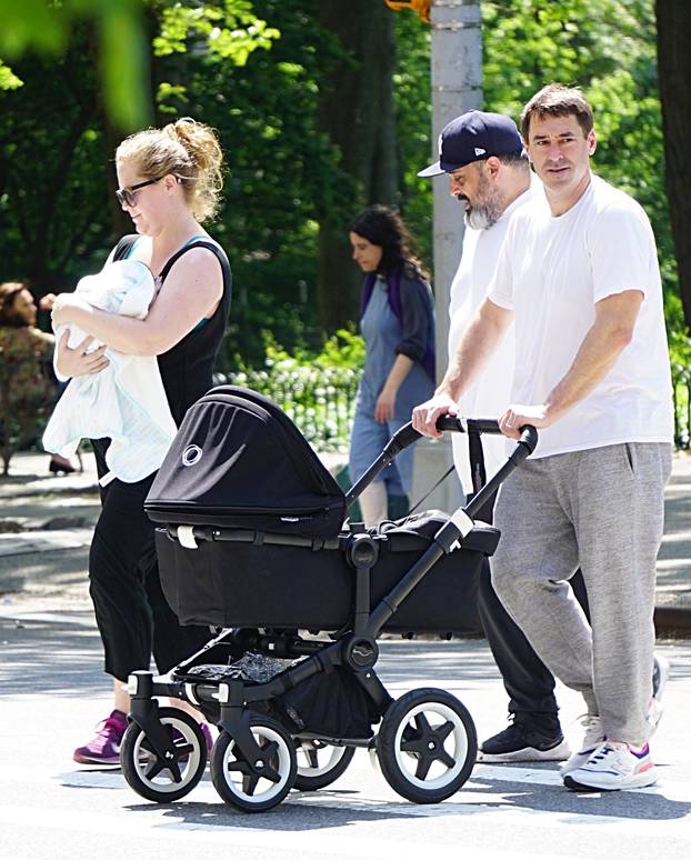 Amy Schumer and Chris Fischer out With Son Gene Attell Fischer on the Upper West Side