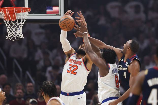 NBA: Playoffs-New York Knicks at Cleveland Cavaliers