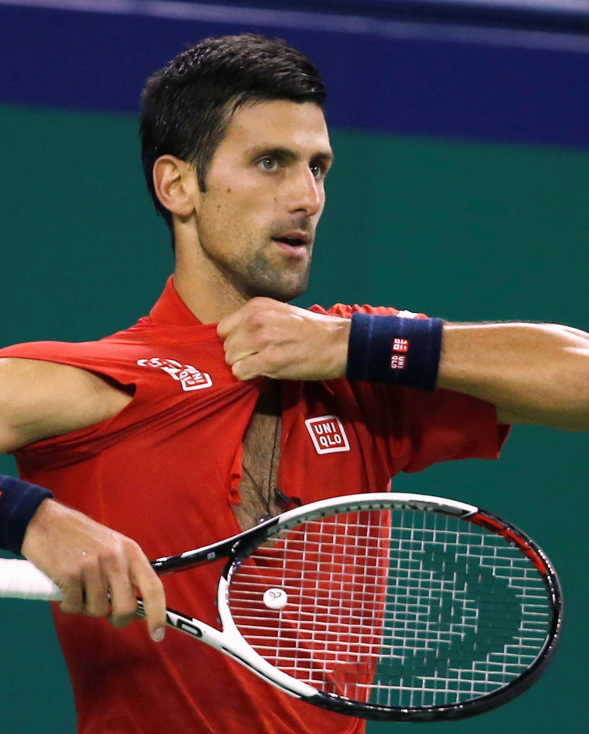 Tennis - Shanghai Masters tennis tournament - Novak Djokovic of Serbia v Roberto Bautista Agut of Spain