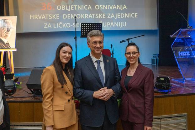 Gospić: Andrej Plenković na obilježavanju 36. obljetnice osnivanja HDZ-a u Ličko-senjskoj županiji