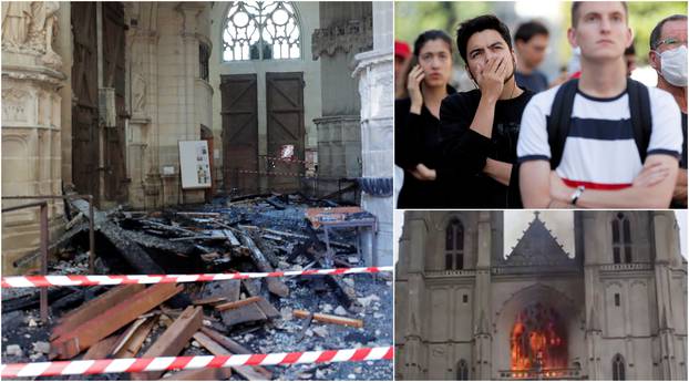U šoku gledali kako požar guta katedralu: Izbio je iza orgulja...