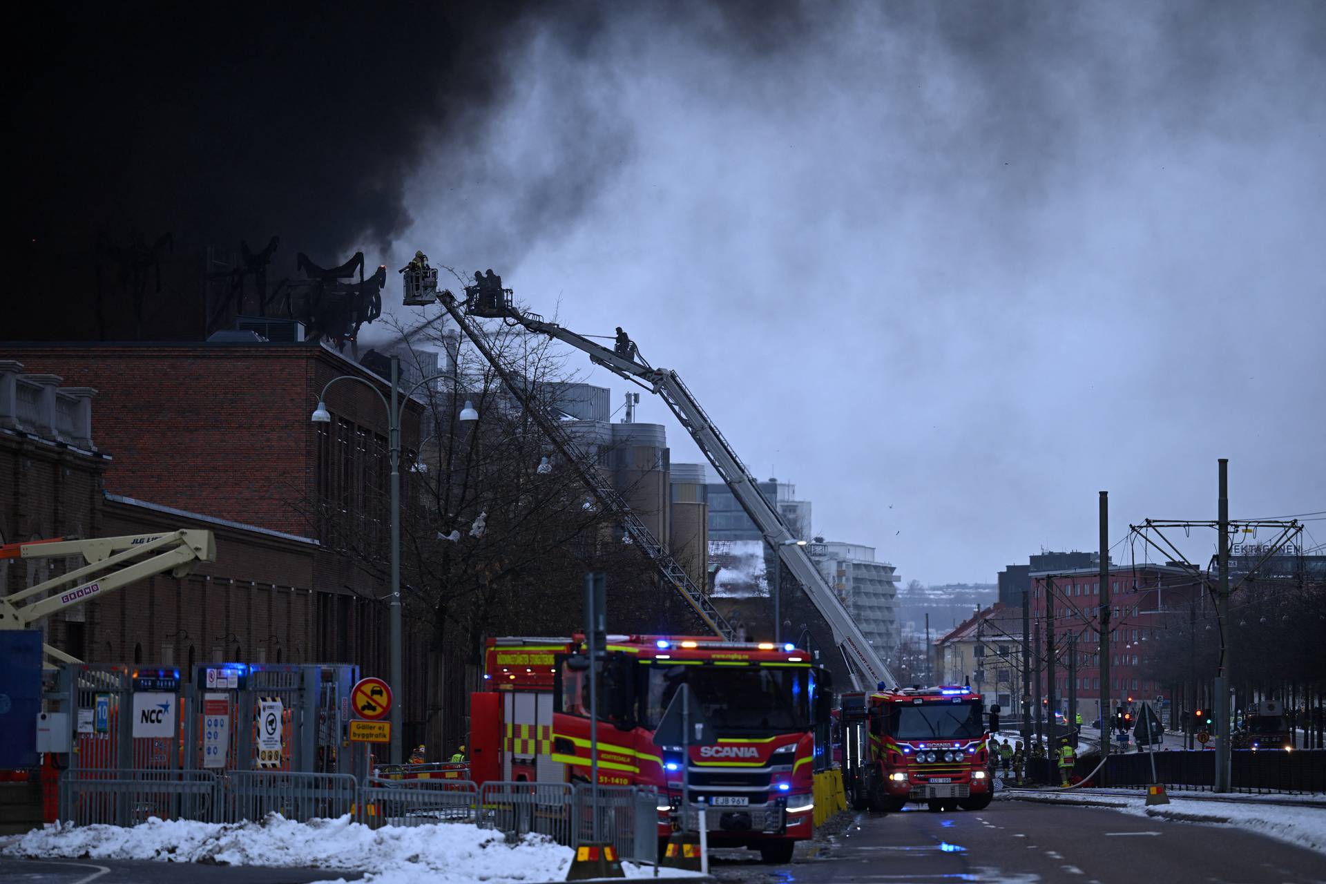 Fire at Liseberg amusement park, in Gothenburg