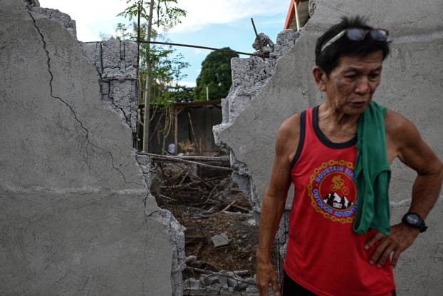 Aftermath of earthquake in southern Philippines