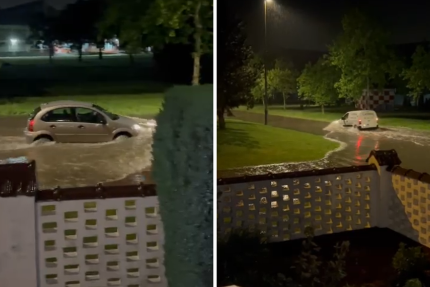 VIDEO The very storm wrapped up Vinkovci! Underwater streets, cars stuck on the road, no electricity …