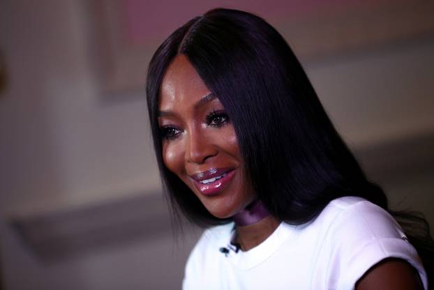 International supermodel and activist Naomi Campbell speaks to Reuters during an interview in London