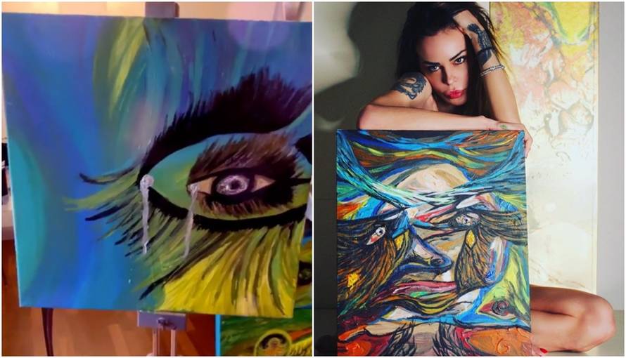 Nina Morić kao gola slikarica predstavlja svoju prvu izložbu