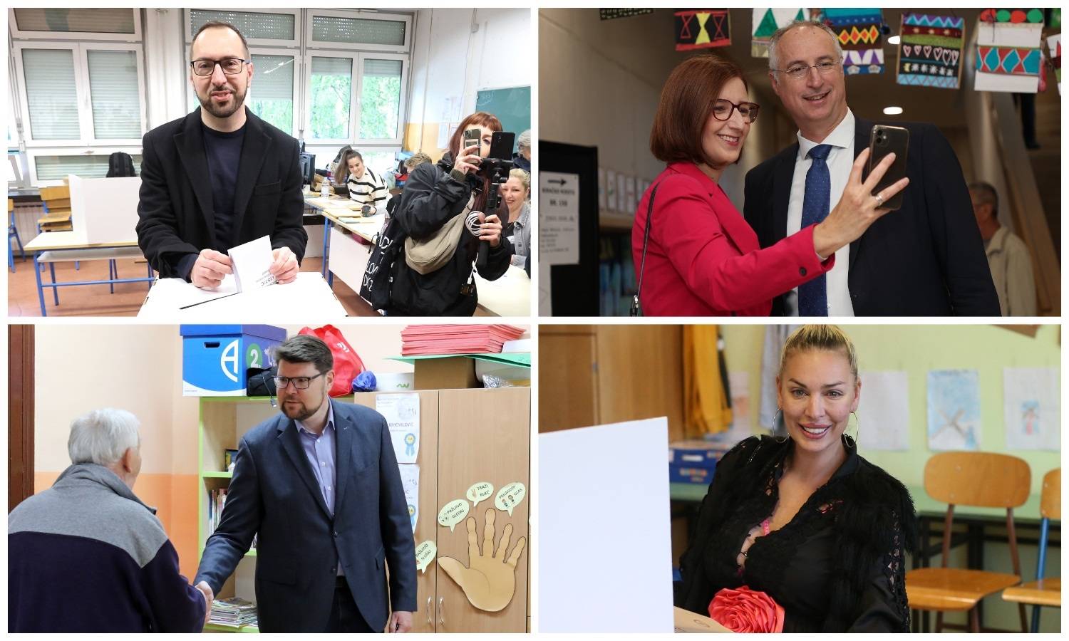 Političari izašli na izbore: Svoj glas dali su Tomašević, Medved, Grbin, Ava, Malenica, Ostojić...