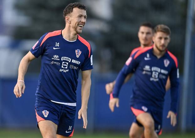 Zagreb: Trening nogometaša hrvatske nogometne reprezetacije