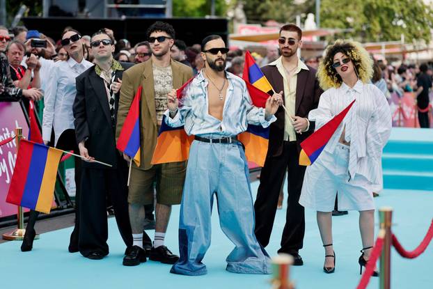 Eurovision Song Contest's 'Turquoise Carpet' event in Vienna