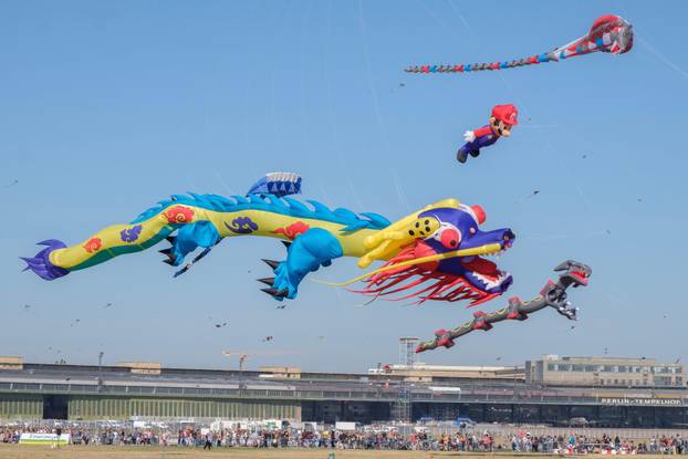 Kite festival at Tempelhofer Feld, Berlin