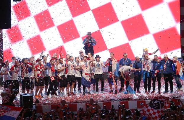 ARHIVA - 2018. Godišnjica dočeka Vatrenih nakon osvajanja srebrne medalje na SP-u u Rusiji