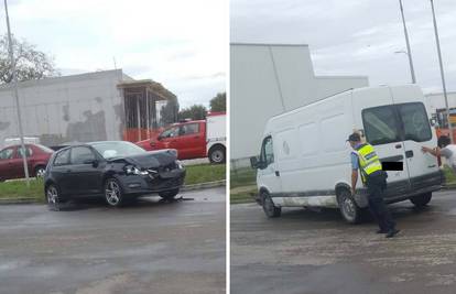 Nesreća u Karlovcu: Auto je od siline udarca završio u jami