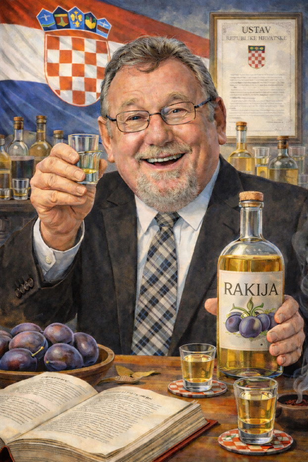 Ovako ChatGPT vidi političare kao karikature: Plenki srče juhu gazpacho za kile, a tek Kolinda!