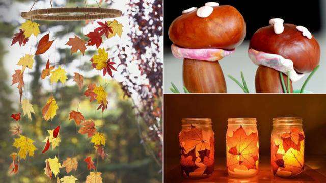 10 ideja za jesenske dekoracije - iskoristite lišće, kesten, žir...
