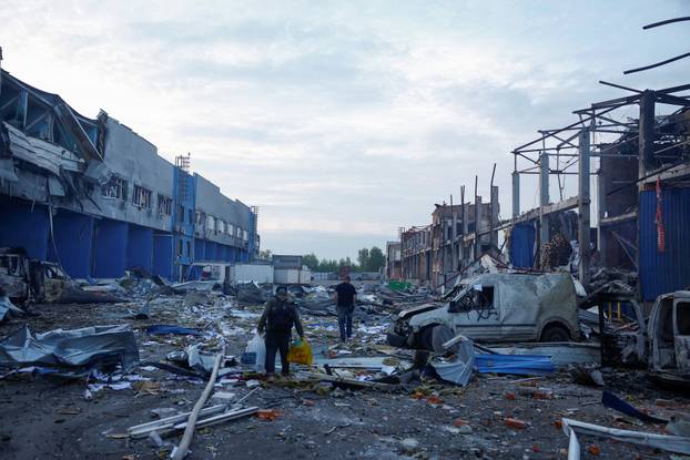 Aftermath of a Russian missile attack in Kyiv