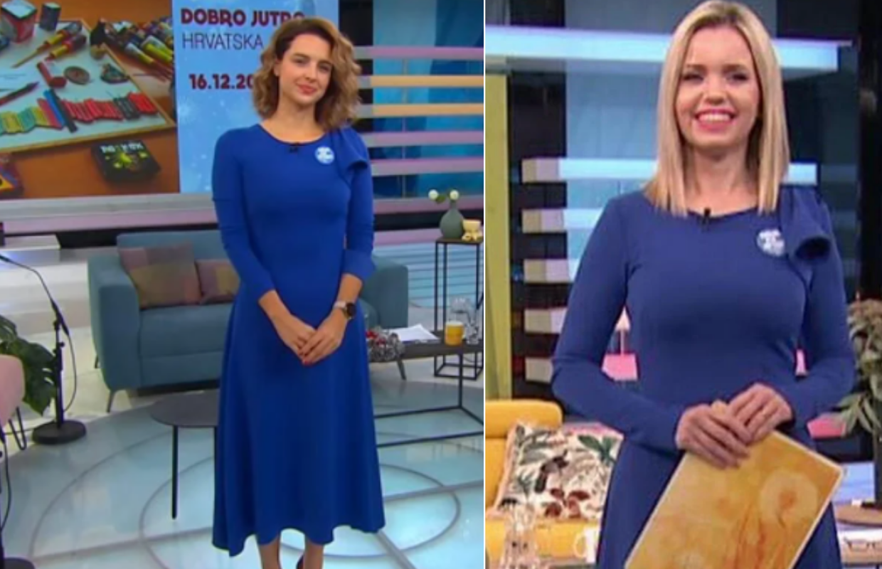 Doris Pinčić vodila u istoj haljini emisiju dva puta u 14 dana, a onda je posudila i kolegici Maji