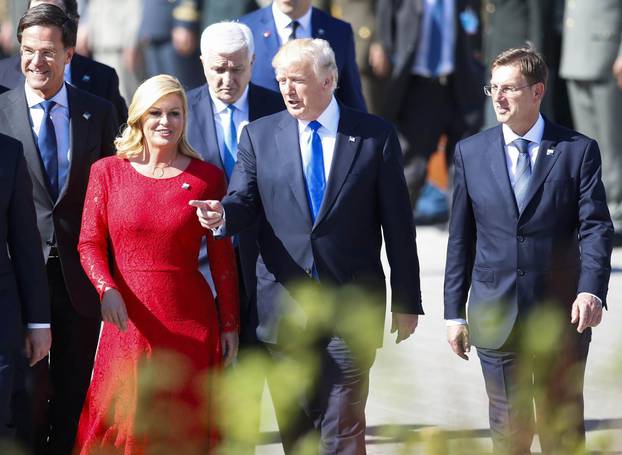 BELGIUM-BRUSSELS-NATO-SUMMIT-NATO NEW HEADQUARTERS-HANDOVER CEREMONY