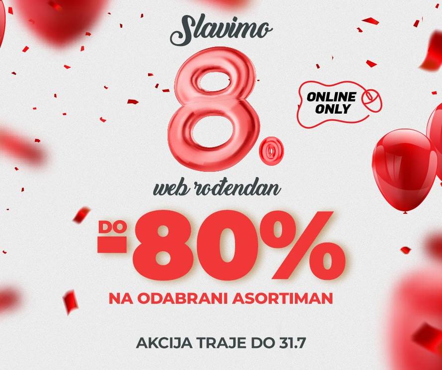 Povodom 8. rođendana Sport Vision te časti sa ludom ponudom na web shopu!